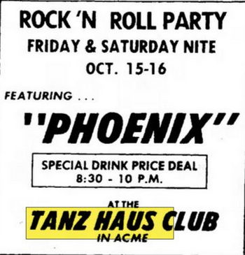 Tanz Haus (Tanz Haus Club, TanzHaus) - Oct 16 1976 Ad